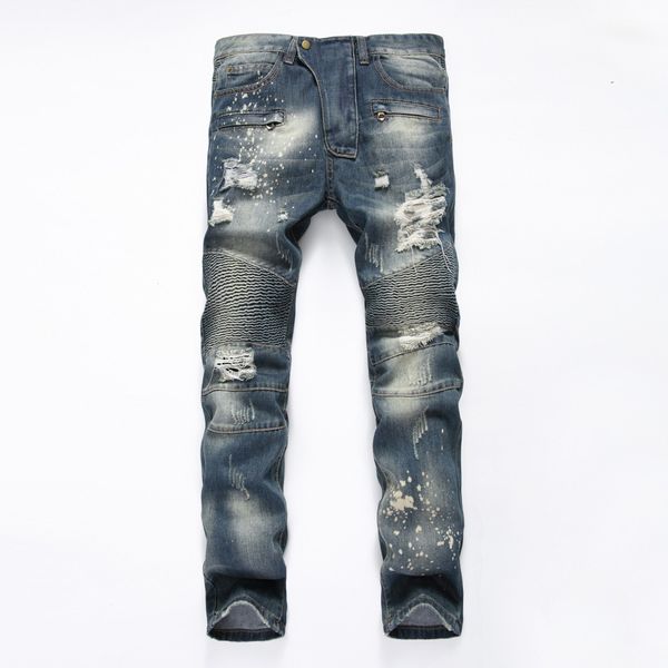 2018 fashion brand upscale cotton men jeans designer trouser european and american casual style pant for male jeans, Blue
2018 fashion brand upscale cotton men jeans designer trouser european and american casual style pant for male jeans, Blue