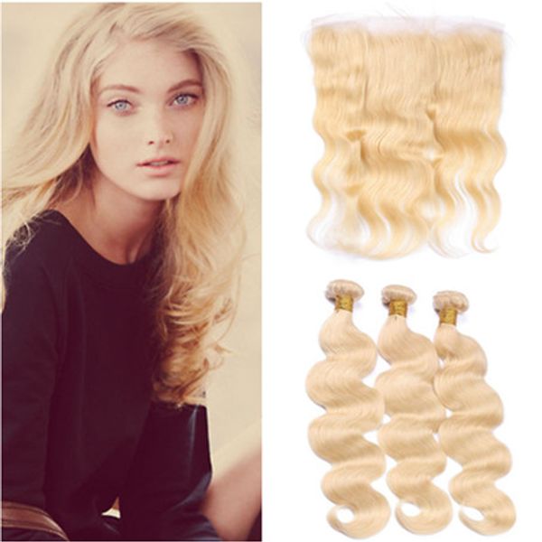 body wave #613 blonde full lace frontal closure 13x4 with 3bundles bleach blonde malaysian virgin human hair weave wefts with lace frontal, Black;brown
body wave #613 blonde full lace frontal closure 13x4 with 3bundles bleach blonde malaysian virgin human hair weave wefts with lace frontal, Black;brown