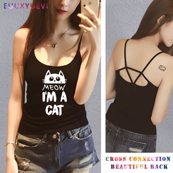 2018 modal cotton shirt women cat pinted girl shirt meow print design novelty lady tees tanks cmais vest tank top, White
2018 modal cotton shirt women cat pinted girl shirt meow print design novelty lady tees tanks cmais vest tank top, White