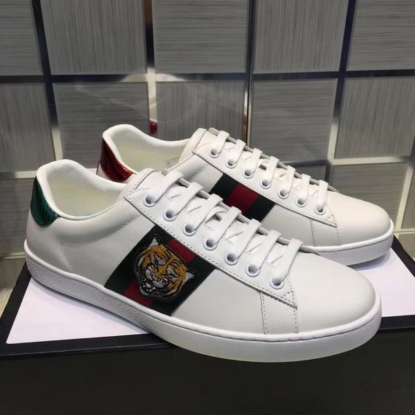 Top Quality ACE embroidered white black tiger shoes Gift Genuine Leather Designer Sneaker Luxury Brand Mens Women Casual Shoes size 35-45
Top Quality ACE embroidered white black tiger shoes Gift Genuine Leather Designer Sneaker Luxury Brand Mens Women Casual Shoes size 35-45