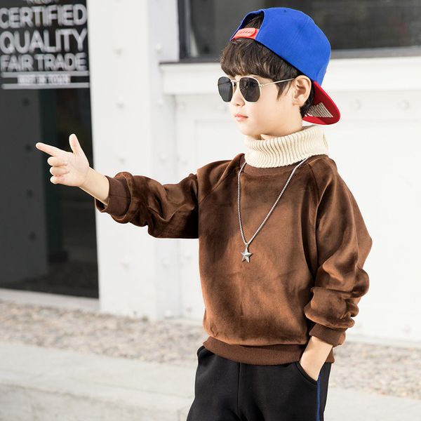 boys long sleeve hoodless patchwork turtleneck casual tee hoodies pullover closure soft spring autumn underwear hoodies, Black
boys long sleeve hoodless patchwork turtleneck casual tee hoodies pullover closure soft spring autumn underwear hoodies, Black