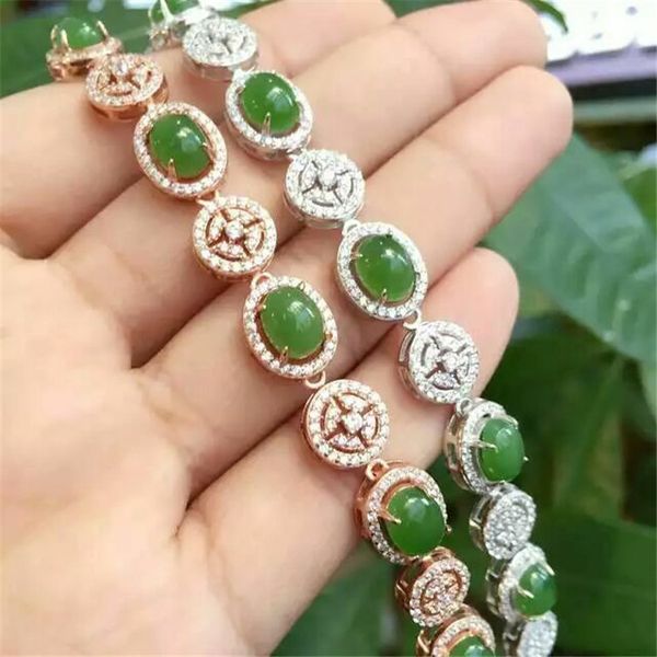 kjjeaxcmy fine jewelry 925 pure silver inlay natural hetian jasper female style bracelet four-leaf clover retro curved chain, Golden;silver
kjjeaxcmy fine jewelry 925 pure silver inlay natural hetian jasper female style bracelet four-leaf clover retro curved chain, Golden;silver