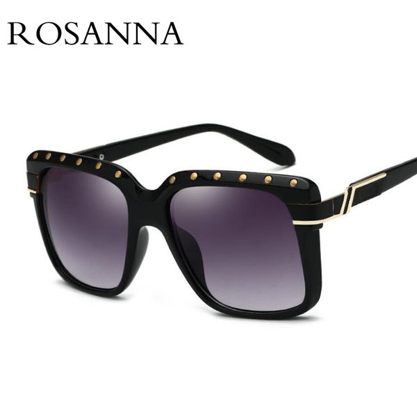 rosanna 2018 luxury oversized rivet sunglasses women retro brand designer gradient square sun glasses vintage big frame glasses, White;black
rosanna 2018 luxury oversized rivet sunglasses women retro brand designer gradient square sun glasses vintage big frame glasses, White;black