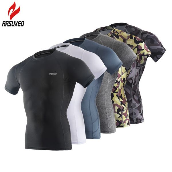 arsuxeo sport shirt men short sleeve elastic quick dry compression t shirt base layer running gym wear fitness sportswear, Black;blue
arsuxeo sport shirt men short sleeve elastic quick dry compression t shirt base layer running gym wear fitness sportswear, Black;blue