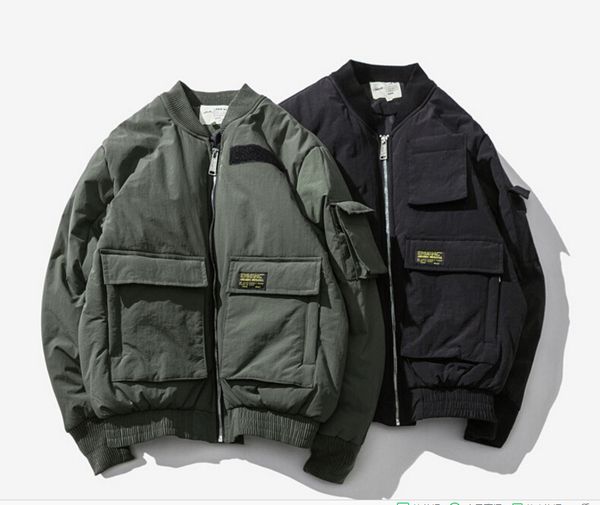new arrival eur us men's bomber jacket vintage pilot jacket with big pocket windbreaker jacket outwear coat, Black;brown
new arrival eur us men's bomber jacket vintage pilot jacket with big pocket windbreaker jacket outwear coat, Black;brown