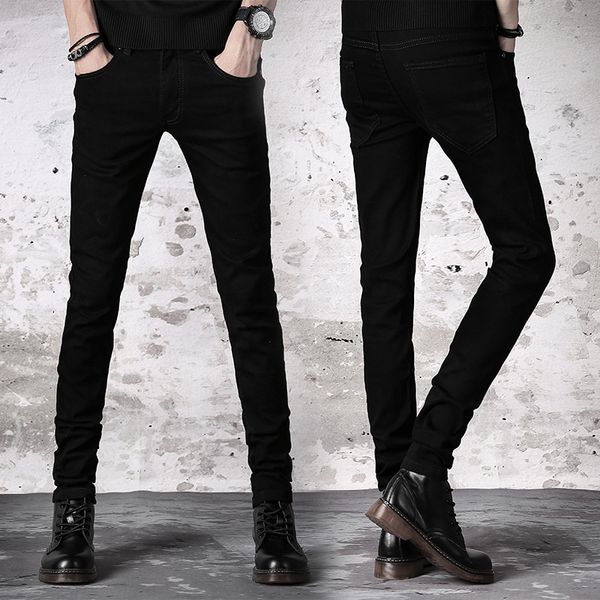 brand 2018 new men's black jeans business fashion classic style elastic slim trousers jeans male, Blue
brand 2018 new men's black jeans business fashion classic style elastic slim trousers jeans male, Blue
