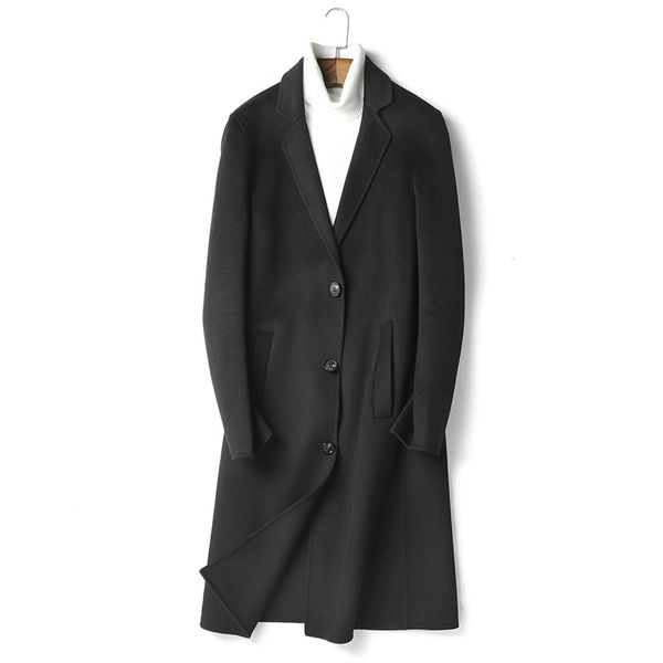 2018 fashion new men's woolen coat men's long suit collar wool nizi slim casual jacket, Black
2018 fashion new men's woolen coat men's long suit collar wool nizi slim casual jacket, Black