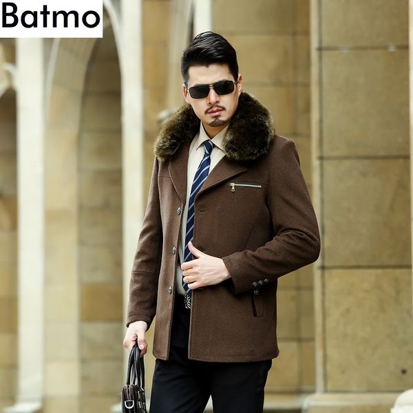 batmo 2018 new arrival winter wool thick warm liner casual trench coat men,men's winter jackets mn1519, Black
batmo 2018 new arrival winter wool thick warm liner casual trench coat men,men's winter jackets mn1519, Black