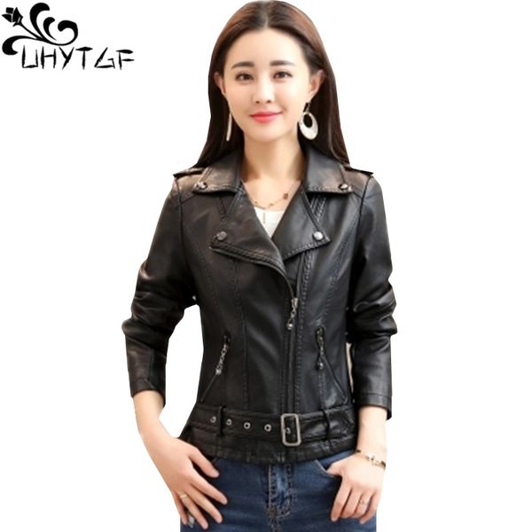 uhytgf new women leather jacket autumn outerwear short belt zipper slim leather jacket ladies m-4xl plus size biker jackets 783, Black
uhytgf new women leather jacket autumn outerwear short belt zipper slim leather jacket ladies m-4xl plus size biker jackets 783, Black