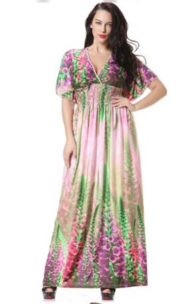 summer's women's plus size dressess -7xl elegant boho bohemia dress bat sleeve v-neck print beach maxi dress, Black;gray
summer's women's plus size dressess -7xl elegant boho bohemia dress bat sleeve v-neck print beach maxi dress, Black;gray