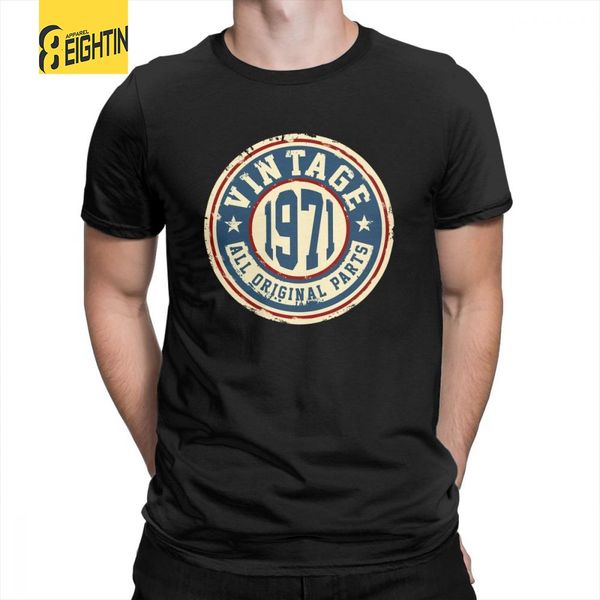vintage 1971 all original parts t shirt printed 100% cotton awesome hipster t-shirt man's short sleeve o-neck tees plus size, White;black
vintage 1971 all original parts t shirt printed 100% cotton awesome hipster t-shirt man's short sleeve o-neck tees plus size, White;black
