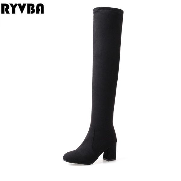 ryvba women over the knee boots womens thigh high boots 2018 woman suede nubuck square high heels ladies autumn winter shoes, Black
ryvba women over the knee boots womens thigh high boots 2018 woman suede nubuck square high heels ladies autumn winter shoes, Black