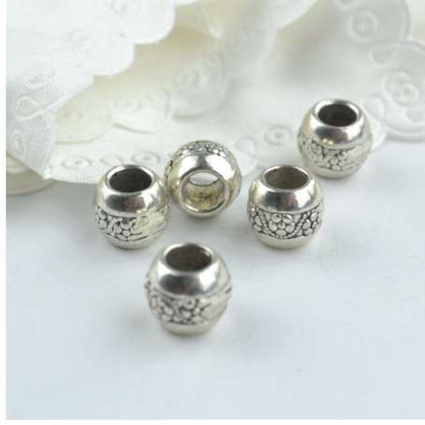 15 pcs wholesale metal round shape beads tibetan silver big hole beads for bracelet jewelry making 18102, Black
15 pcs wholesale metal round shape beads tibetan silver big hole beads for bracelet jewelry making 18102, Black