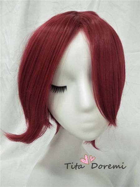 wigs cosplay costume hair wine red short straight cool anime daily wig, Black;brown
wigs cosplay costume hair wine red short straight cool anime daily wig, Black;brown