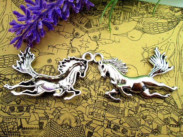 18pcs - galloping horse, horse pendant, horse charm, classic style, fittings, accessories, diy,, jewelry making, 51*36mm, Bronze;silver
18pcs - galloping horse, horse pendant, horse charm, classic style, fittings, accessories, diy,, jewelry making, 51*36mm, Bronze;silver