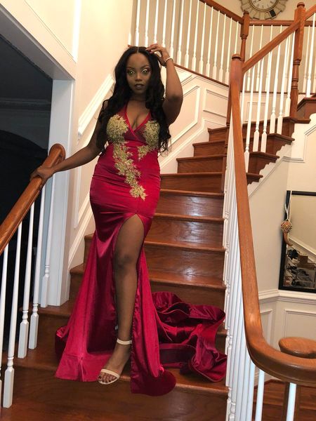 deep v neck straight prom dresses burgundy gold appliques with beaded sequins evening gowns leg slit party dresses backless, Black
deep v neck straight prom dresses burgundy gold appliques with beaded sequins evening gowns leg slit party dresses backless, Black