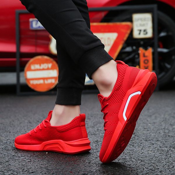 new size 39-44 gray black red men sneakers more breathable mesh summer comfortable lace-up walking shoes
new size 39-44 gray black red men sneakers more breathable mesh summer comfortable lace-up walking shoes