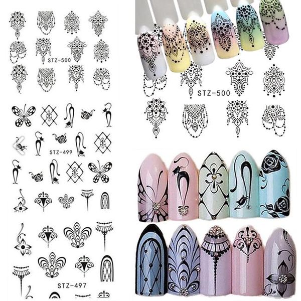 water decal french necklace nail art stickers christmas flower cat butterfly pendant manicure diy, Black
water decal french necklace nail art stickers christmas flower cat butterfly pendant manicure diy, Black