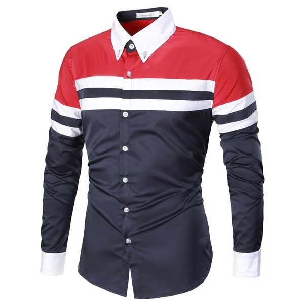 modis shirts men casual slim solid stitching long sleeve shirt men business social white clothes hawaiian dress shirt 2018, White;black
modis shirts men casual slim solid stitching long sleeve shirt men business social white clothes hawaiian dress shirt 2018, White;black