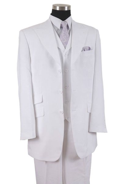 fashionable groomsmen peak lapel groom tuxedos white men suits wedding/prom man blazer/bridegroom(jacket+pants+vest+tie)m634, Black;gray 
fashionable groomsmen peak lapel groom tuxedos white men suits wedding/prom man blazer/bridegroom(jacket+pants+vest+tie)m634, Black;gray