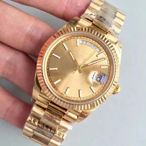High Quality Men's Luxury Sport Watch 18K Gold Series 40MM Gold Dial 2813 High Quality Automatic Movement Sapphire Original Clasp
High Quality Men's Luxury Sport Watch 18K Gold Series 40MM Gold Dial 2813 High Quality Automatic Movement Sapphire Original Clasp