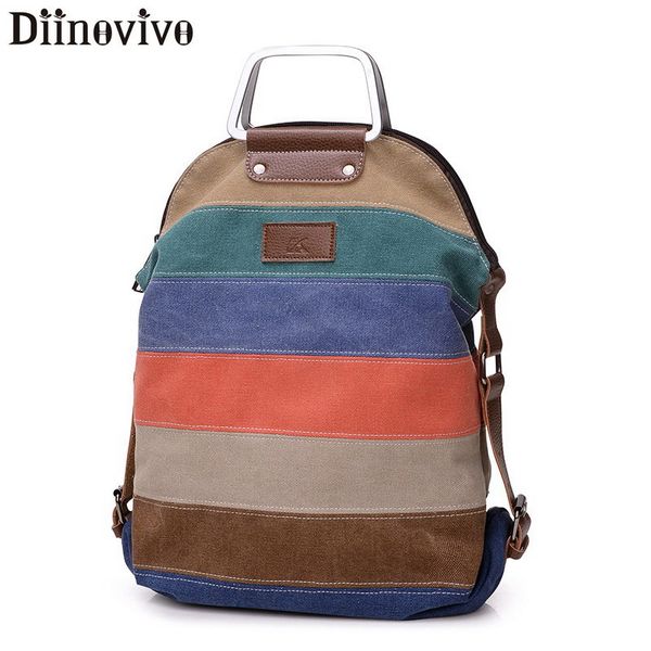 diinovivo retro stripe women backpack canvas multifunction crossbody bag female large capacity school bags for teen girl lbf228
diinovivo retro stripe women backpack canvas multifunction crossbody bag female large capacity school bags for teen girl lbf228