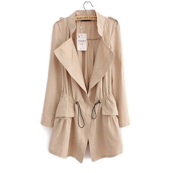 fashion 2018 new office elegant drawstring waist trench coat for women casual windbreaker female tr049, Tan;black
fashion 2018 new office elegant drawstring waist trench coat for women casual windbreaker female tr049, Tan;black