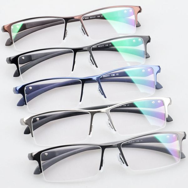 half-rimmed glasses men alloy eyeglass frames optical men's glasses full-frame optics large-framed 065, Silver
half-rimmed glasses men alloy eyeglass frames optical men's glasses full-frame optics large-framed 065, Silver
