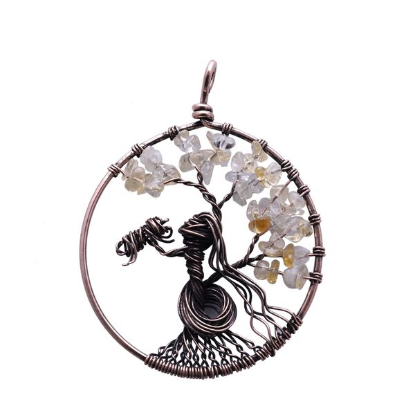 chakra tree of life stone pendant necklace quartz stone amethyst healing crystal natural stone necklace, Silver
chakra tree of life stone pendant necklace quartz stone amethyst healing crystal natural stone necklace, Silver