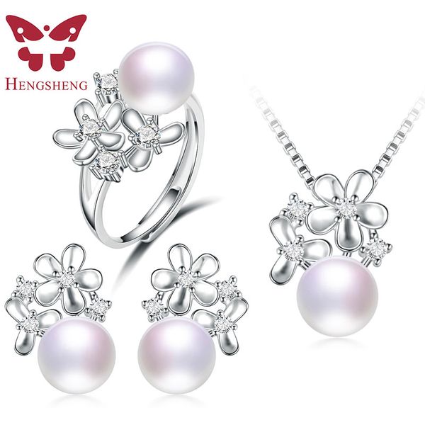 925 sterling silver jewelry sets for women 100% natural freshwater pearl necklace and earrings and ring t09385011, Black
925 sterling silver jewelry sets for women 100% natural freshwater pearl necklace and earrings and ring t09385011, Black