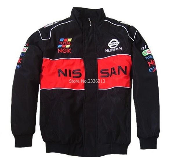 new men's winter windproof clothes gp nissan embroideried coat thick cotton zipper jacket long sleeves clothes, Black;brown
new men's winter windproof clothes gp nissan embroideried coat thick cotton zipper jacket long sleeves clothes, Black;brown