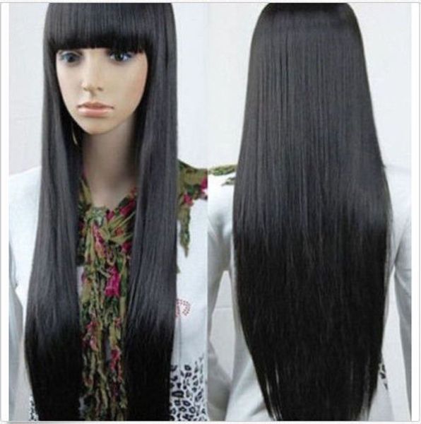 women long black straight fashion cosplay full wig wigs heat resistant hair wigs
women long black straight fashion cosplay full wig wigs heat resistant hair wigs