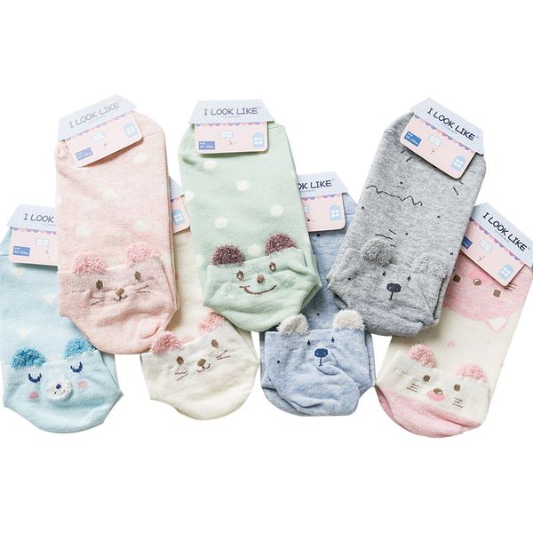 3 pairs/lot winter cute 3d ears cartoon animal sokken invisible candy cute cartoon cat socks slipper cotton woman fashion socks, Black;white
3 pairs/lot winter cute 3d ears cartoon animal sokken invisible candy cute cartoon cat socks slipper cotton woman fashion socks, Black;white