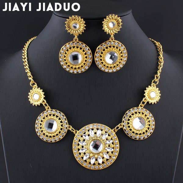 jiayijiaduo bridal popular india wedding jewelry sets for women gold/silver color necklace earrings sets 2017 jewellery, Slivery;golden
jiayijiaduo bridal popular india wedding jewelry sets for women gold/silver color necklace earrings sets 2017 jewellery, Slivery;golden