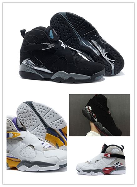 

Nike Air Jordan Retro Shoes 2018 новый 8 альтернативных ошибок Кролик 8s черный хром Мужчины Женщ