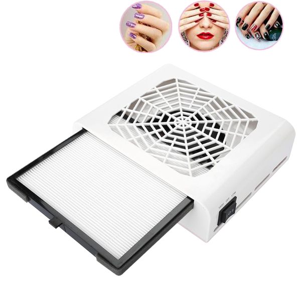 48w powerful nail dust suction collector with hepa two wind speeds adjustable nail art salon suction vacuum cleaner machine, Silver
48w powerful nail dust suction collector with hepa two wind speeds adjustable nail art salon suction vacuum cleaner machine, Silver