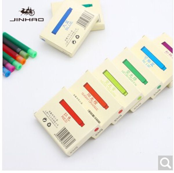 12 colors for choose portable jinhao universal ink cartridge 25pcs non-carbon 2.6 caliber refills for fountain pen
12 colors for choose portable jinhao universal ink cartridge 25pcs non-carbon 2.6 caliber refills for fountain pen