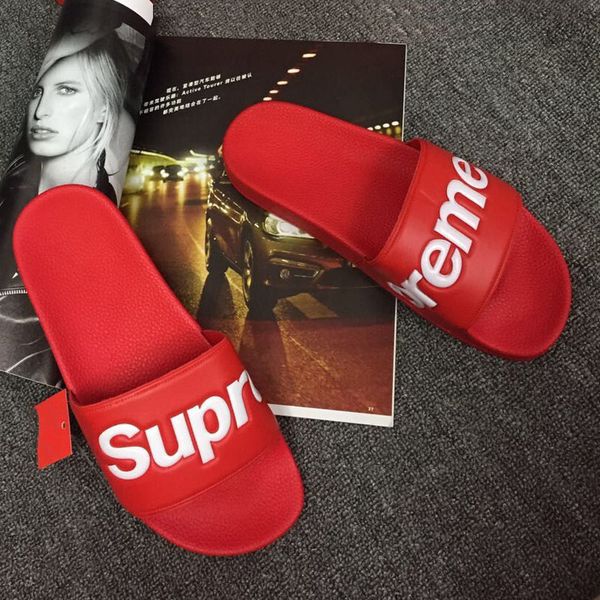 Newest E3Supreme Men Women Slippers Indoor Sandals Fashion Box Logo Scuffs Black Red Summer Slides High Quality Hip Hop Kawaii Beach Sandals
Newest E3Supreme Men Women Slippers Indoor Sandals Fashion Box Logo Scuffs Black Red Summer Slides High Quality Hip Hop Kawaii Beach Sandals
