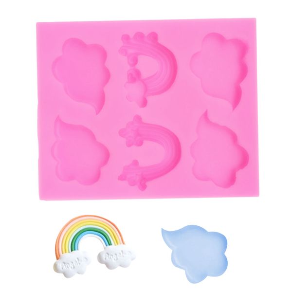 3d silicone mold rainbow cloud shape mould for soap candy chocolate ice cake decorating tools for bakeware
3d silicone mold rainbow cloud shape mould for soap candy chocolate ice cake decorating tools for bakeware