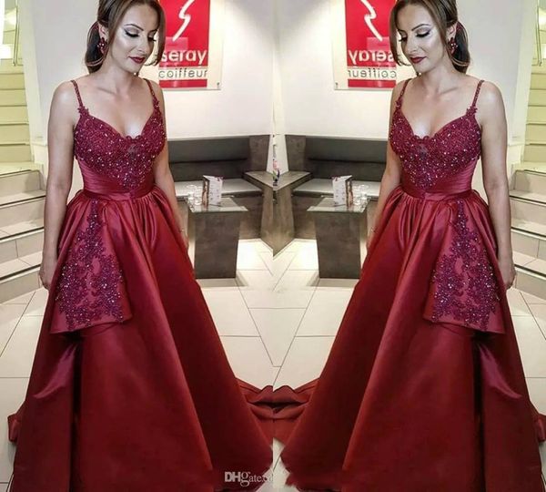 burgundy prom dresses a line spaghetti lace appliques beaded satin elegant evening gown ruffles party dress vestidos de fiesta, Black
burgundy prom dresses a line spaghetti lace appliques beaded satin elegant evening gown ruffles party dress vestidos de fiesta, Black