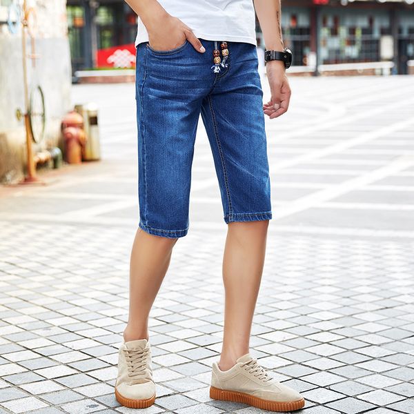 2018 summer fashion new men's casual short jeans men's washed straight cowboy denim shorts large big size 28-48 for 150kg men, Blue
2018 summer fashion new men's casual short jeans men's washed straight cowboy denim shorts large big size 28-48 for 150kg men, Blue