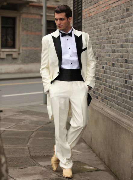 morning style lvory tailcoat peaked lapel one button men wedding tuxedos men dinner prom suit customize(jacket+pants+bows tie+girdle) 62, Black;gray
morning style lvory tailcoat peaked lapel one button men wedding tuxedos men dinner prom suit customize(jacket+pants+bows tie+girdle) 62, Black;gray