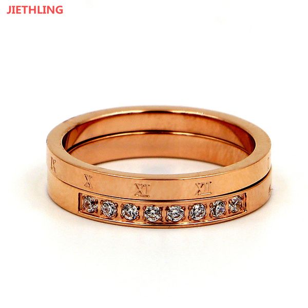 fashion 2pcs/set two in one ring rose gold color 316l stainless steel roman numerals cubic zirconia wedding rings for woman, Golden;silver
fashion 2pcs/set two in one ring rose gold color 316l stainless steel roman numerals cubic zirconia wedding rings for woman, Golden;silver