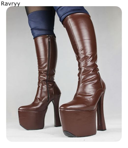 autumn winter fashion woman long boots 20cm platform heel glossy brown boots model acting fun club party show female shoes, Black
autumn winter fashion woman long boots 20cm platform heel glossy brown boots model acting fun club party show female shoes, Black