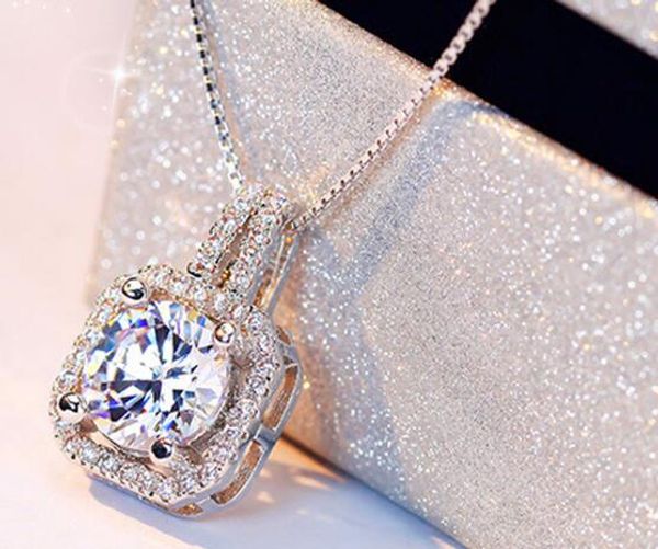style sparkling crystal zircon square diamond pendant necklace collarbone chain silver-plated short necklace stylish classic exquisite
style sparkling crystal zircon square diamond pendant necklace collarbone chain silver-plated short necklace stylish classic exquisite