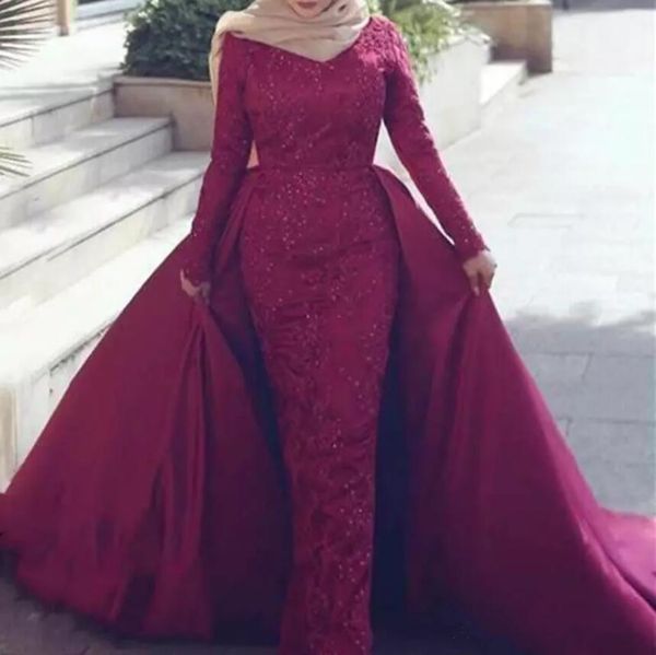2020 lace evening dresses customized long sleeves beads prom gowns detachable train plus size formal party wear, Black;red
2020 lace evening dresses customized long sleeves beads prom gowns detachable train plus size formal party wear, Black;red