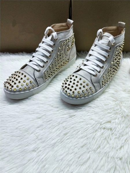 2019 new men and women designer sneakers famous brand red bottom designer mens luxury shoes genuine leather,men women high helpshoes, Black
2019 new men and women designer sneakers famous brand red bottom designer mens luxury shoes genuine leather,men women high helpshoes, Black