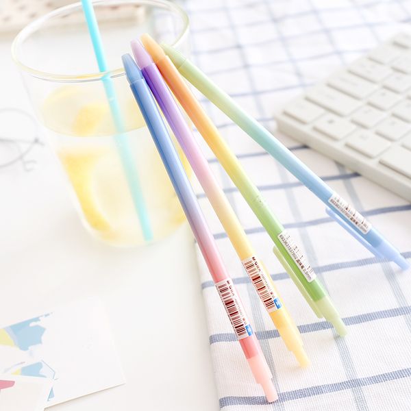 6 pcs rainbow ballpoint pen blue color roller ball pens slim body knock type office school supplies canetas escolar eb633, Blue;orange
6 pcs rainbow ballpoint pen blue color roller ball pens slim body knock type office school supplies canetas escolar eb633, Blue;orange