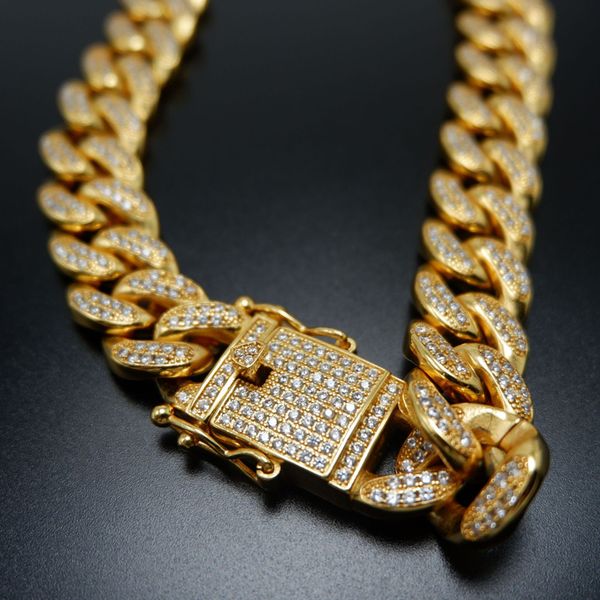 men zircon cuban miami link necklace copper material cz clasp iced out gold silver hip hop chain necklace 18 20 22 24inch
men zircon cuban miami link necklace copper material cz clasp iced out gold silver hip hop chain necklace 18 20 22 24inch