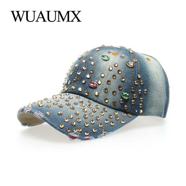 wuaumx wholesale baseball caps for women with rhinestone bling beauty girl snapback cap for female denim crystal hats 7 colors, Blue;gray
wuaumx wholesale baseball caps for women with rhinestone bling beauty girl snapback cap for female denim crystal hats 7 colors, Blue;gray